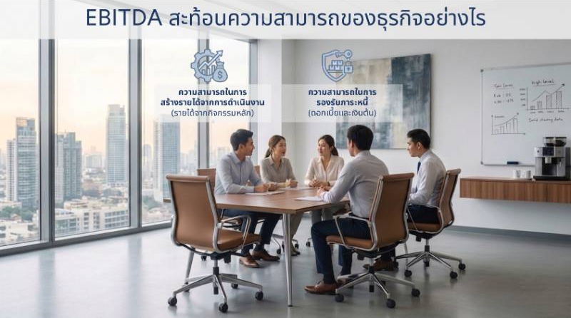 EBITDA_สะท้อนความสามารถในการสร้างรายได้และการการรองรับภาระหนี้ของธุรกิจ