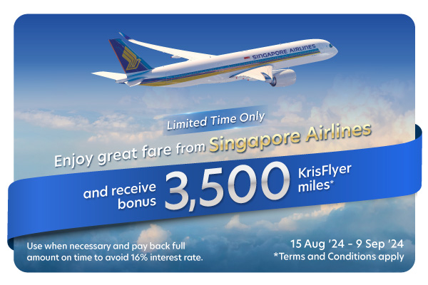 UOB KrisFlyer Singapore Airlines ticket