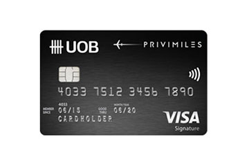 ให้การเดินทางของคุณสะดวกสบายยิ่งขึ้นด้วยบัตรเครดิตยูโอบี พรีวิไมลส์ (UOB PRIVI Miles) เริ่มสะสมไมล์ได้อย่างรวดเร็วจากการใช้จ่ายประจำวันของคุณ