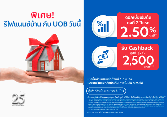 Refinance Campaign for UOBT 25th Yrs Anniversary