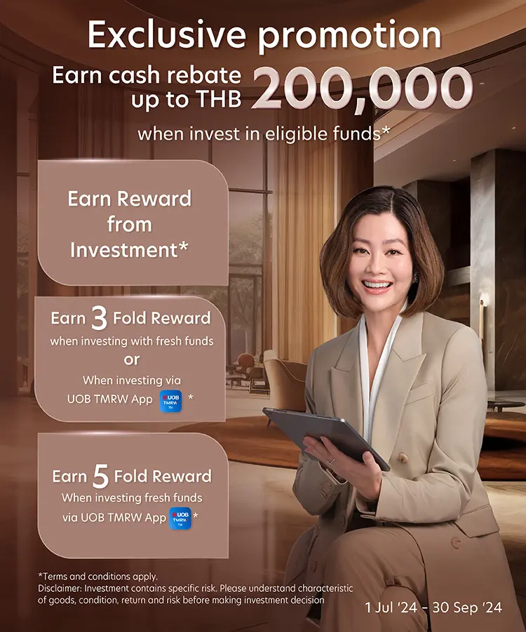 Exclusive promotion earn cash rebate up to THB 200,000