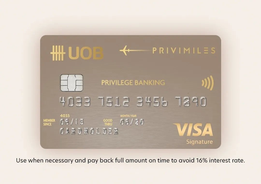 UOB Privi Miles Privilege Banking Credit Card