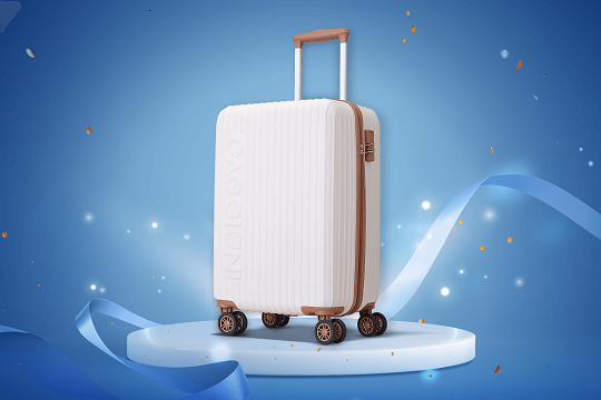 รับกระเป๋าเดินทาง Caggioni Ivory 20 นิ้ว 1 ใบ มูลค่า 5,990 บาท