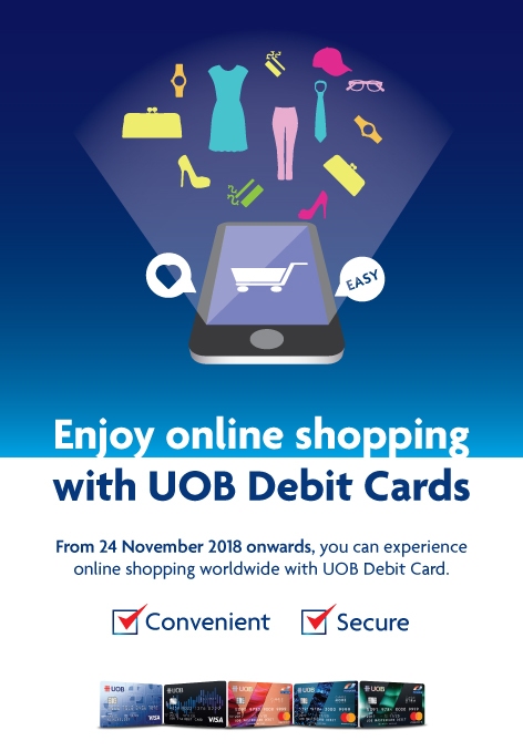 Enjoy Online Shopping With UOB Debit Cards